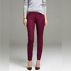 Banana Republic Factory Jackson Fit Women's Burgundy Pants